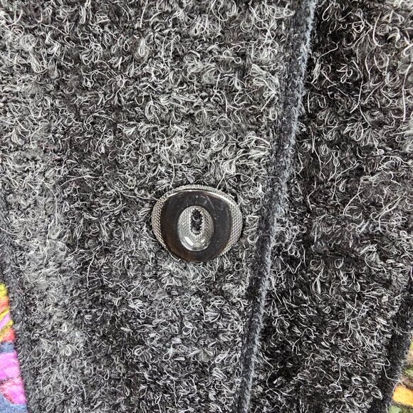 Kamana New Women's Jungle Queen Knit Embordered Button Wool Blend Sweater Coat - Picture 12 of 12